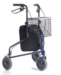 Picture of Steel Frame Fold Rollator Blue