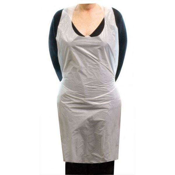 Picture of Polyethen Aprons White X 100