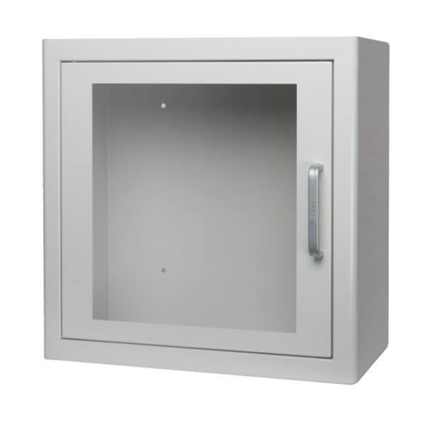 Picture of White Indoor AED Cabinet with Alarm