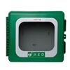 Picture of Green Outdoor AED Cabinet with Alarm