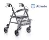 Picture of Folding rollator in painted aluminium – 4 wheels – With padded seat and basket – Atlante