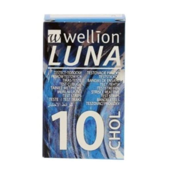 Picture of Wellion Luna Cholesterol Test Strips x10