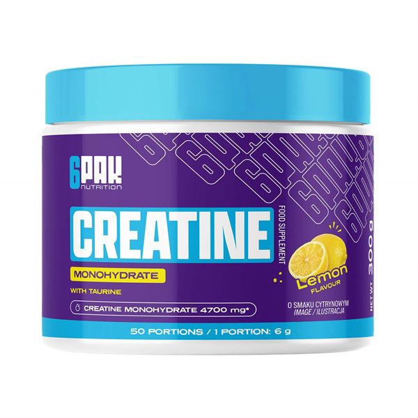 Picture of 6PAK Creatine Monohydrate 300G Jar Lemon