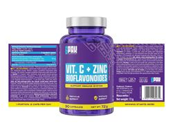 Picture of 6PAK Vit C+Zinc, Bioflavonoids 90cap