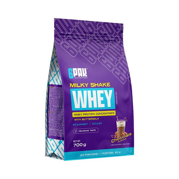 Picture of 6PAK Milky Shake Whey 700g Chocolate